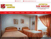 Tablet Screenshot of hotel-santos.com